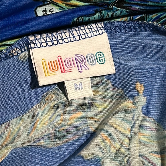 Super fun stretchy knee length skirt very comfortable patriotic freedom - Picture 3 of 4